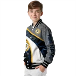 custom indiana pacers electric flash blue varsity jacket best selling