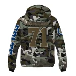 custom indianapolis colts skull camo camouflage windbreaker jacket best selling