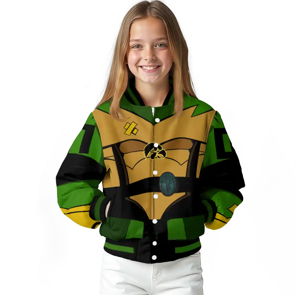 custom iowa hawkeyes turtle armor varsity jacket top rated custom iowa hawkeyes turtle armor varsity jacket top rated