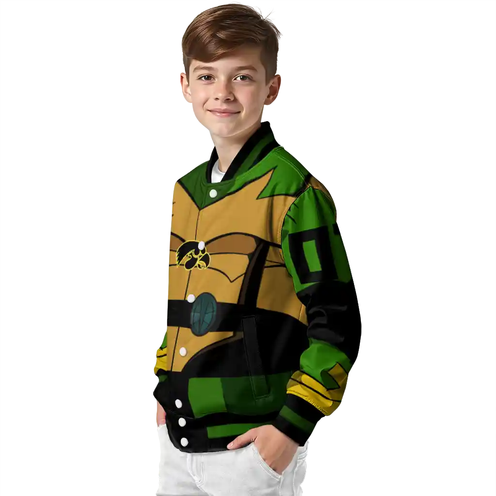 custom iowa hawkeyes turtle armor varsity jacket trendy custom iowa hawkeyes turtle armor varsity jacket trendy