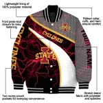 custom iowa state cyclones electric flash red varsity jacket best selling