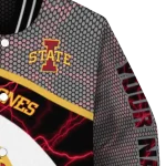 custom iowa state cyclones electric flash red varsity jacket best selling