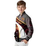 custom iowa state cyclones electric flash red varsity jacket best selling