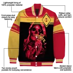 custom iowa state cyclones reaper hands red black varsity jacket best selling