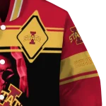 custom iowa state cyclones reaper hands red black varsity jacket best selling