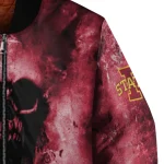 custom iowa state cyclones skull cluster red bomber jacket best selling