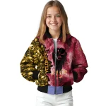 custom iowa state cyclones skull cluster red bomber jacket best selling