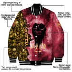 custom iowa state cyclones skull cluster red varsity jacket best selling