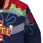 custom iowa state cyclones spongebob playtime red blue varsity jacket best selling