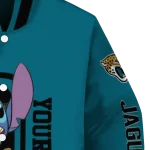 custom jacksonville jaguars stitch laughing teal varsity jacket best selling