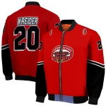 custom jacksonville state gamecocks chevron style red bomber jacket best selling