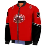 custom jacksonville state gamecocks chevron style red bomber jacket best selling