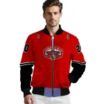 custom jacksonville state gamecocks chevron style red bomber jacket best selling