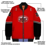 custom jacksonville state gamecocks chevron style red bomber jacket best selling