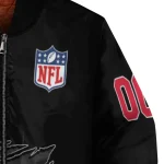 custom kansas city chiefs claw scratch black bomber jacket best selling