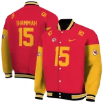 custom kansas city chiefs team patch red varsity jacket best selling