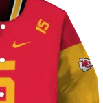 custom kansas city chiefs team patch red varsity jacket best selling