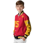 custom kansas city chiefs team patch red varsity jacket best selling