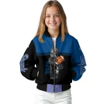 custom kansas city royals groot football royal blue black bomber jacket best selling