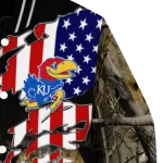 custom kansas jayhawks patriot deer camouflage varsity jacket best selling