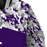 custom kansas state wildcats camouflage splash purple varsity jacket best selling