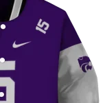 custom kansas state wildcats team patch purple varsity jacket best selling