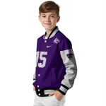 custom kansas state wildcats team patch purple varsity jacket best selling