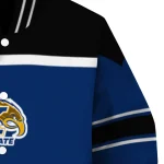 custom kent state golden flashes stripe statement navy blue black varsity jacket best selling