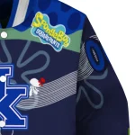 custom kentucky wildcats spongebob playtime blue varsity jacket best selling