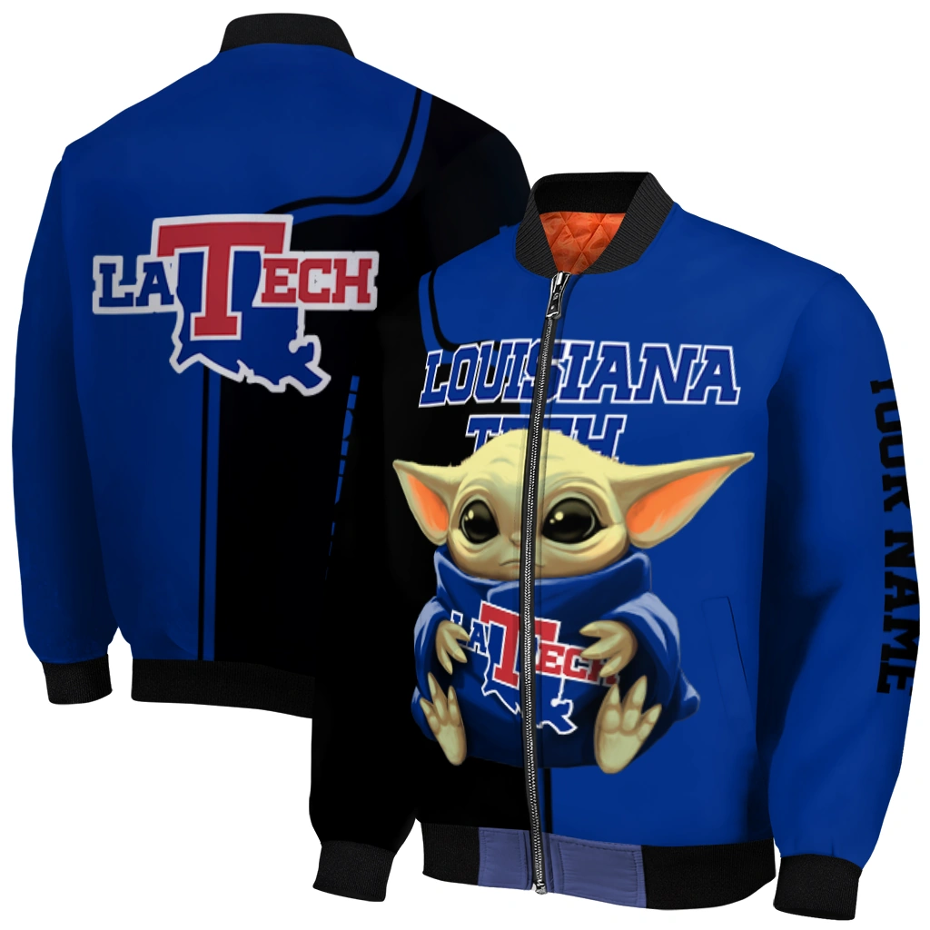 custom la tech adorable yoda blue black bomber jacket best selling custom la tech adorable yoda blue black bomber jacket best selling
