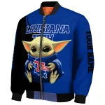 custom la tech adorable yoda blue black bomber jacket best selling