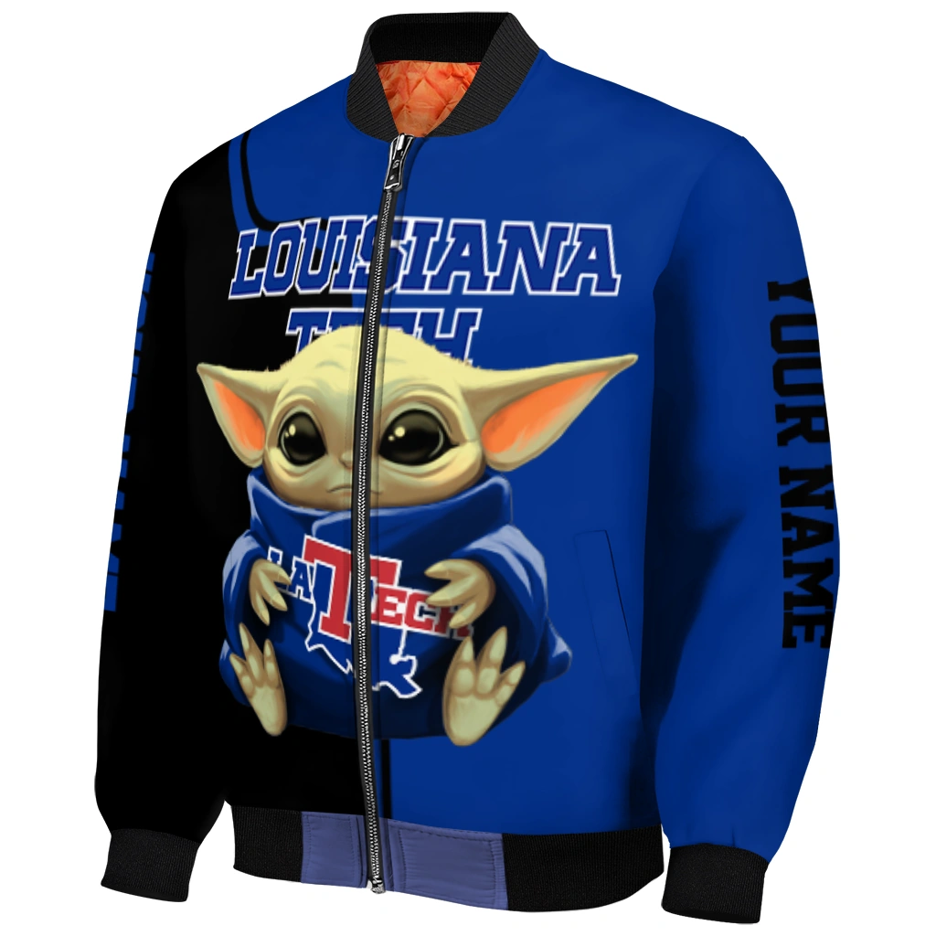 custom la tech adorable yoda blue black bomber jacket fashion forward custom la tech adorable yoda blue black bomber jacket fashion forward