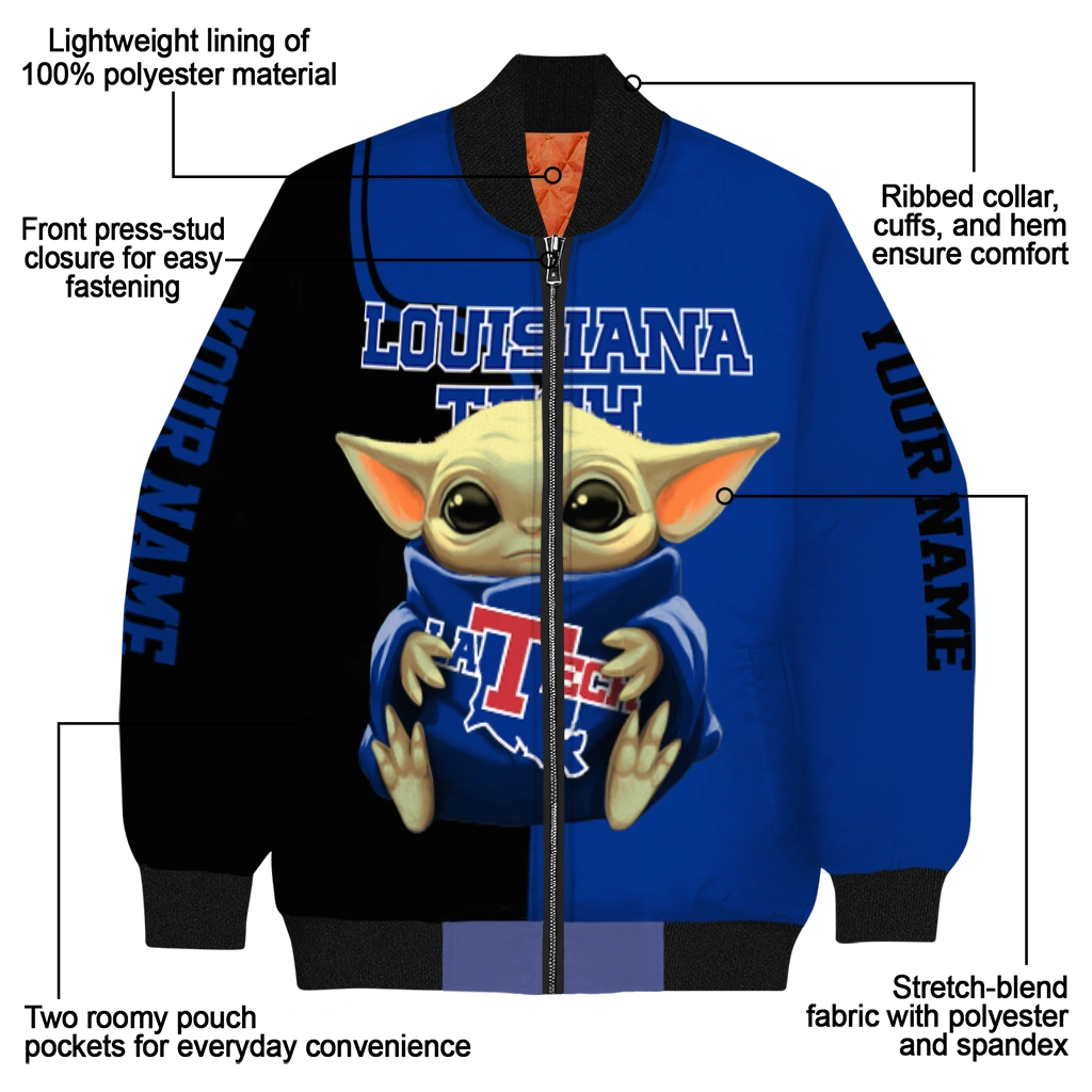 custom la tech adorable yoda blue black bomber jacket new arrival custom la tech adorable yoda blue black bomber jacket new arrival
