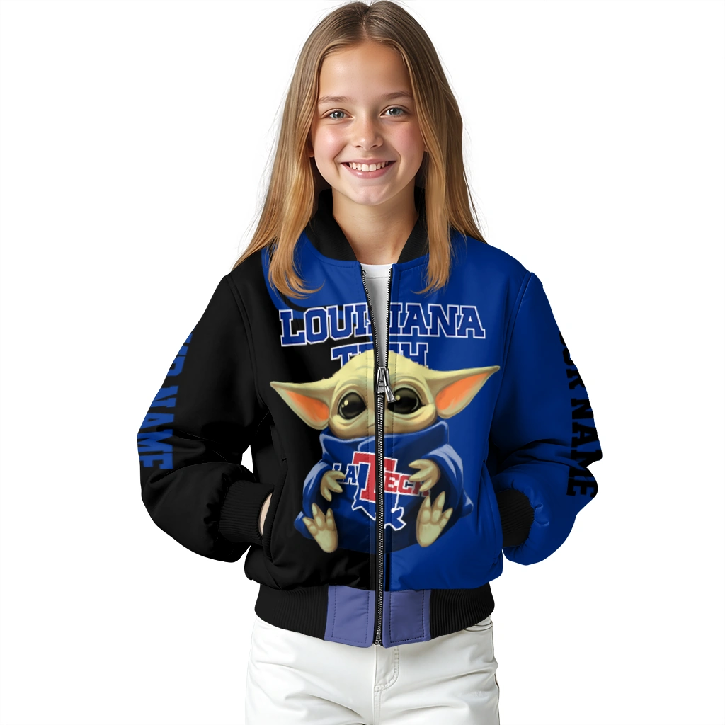 custom la tech adorable yoda blue black bomber jacket top rated custom la tech adorable yoda blue black bomber jacket top rated