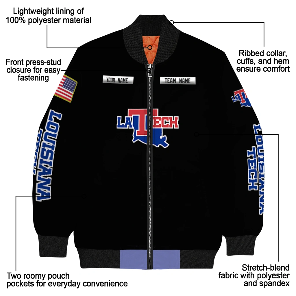 custom la tech american flag skull black bomber jacket new arrival custom la tech american flag skull black bomber jacket new arrival