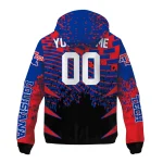 custom la tech brick motion blue black windbreaker jacket best selling