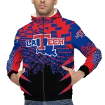 custom la tech brick motion blue black windbreaker jacket best selling