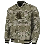 custom la tech camouflage abstract camouflage varsity jacket best selling
