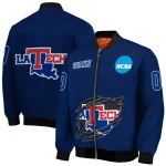 custom la tech claw mark blue bomber jacket best selling