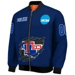custom la tech claw mark blue bomber jacket best selling