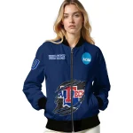 custom la tech claw mark blue bomber jacket best selling