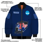 custom la tech claw mark blue bomber jacket best selling