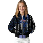 custom la tech star stripes blue black bomber jacket best selling