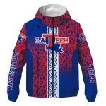 custom la tech tribal swirls blue windbreaker jacket best selling