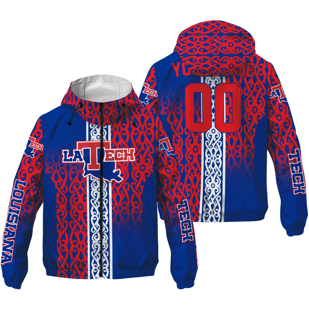 custom la tech tribal swirls blue windbreaker jacket high quality custom la tech tribal swirls blue windbreaker jacket high quality