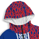 custom la tech tribal swirls blue windbreaker jacket best selling