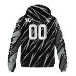 custom las vegas raiders abstract streaks black windbreaker jacket best selling