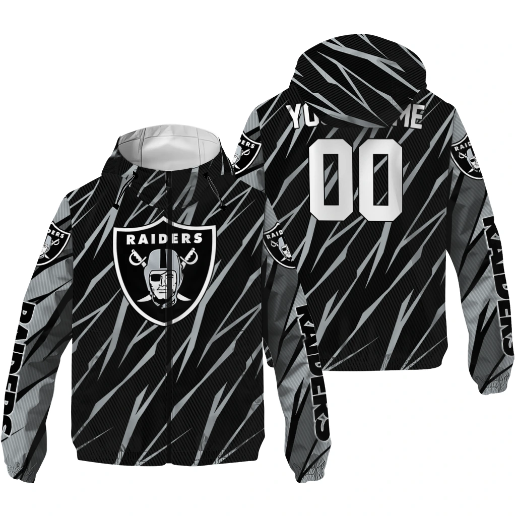 custom las vegas raiders abstract streaks black windbreaker jacket high quality custom las vegas raiders abstract streaks black windbreaker jacket high quality