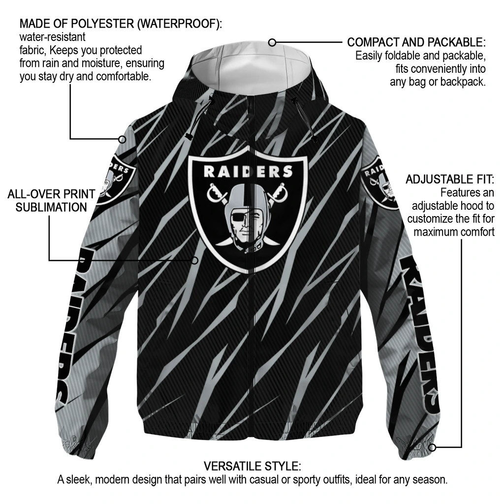 custom las vegas raiders abstract streaks black windbreaker jacket new arrival custom las vegas raiders abstract streaks black windbreaker jacket new arrival