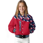 custom liberty flames camouflage splash red varsity jacket best selling